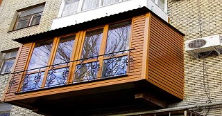 Внешняя отделка балкона Климовск цена от 1030 руб. м/2.